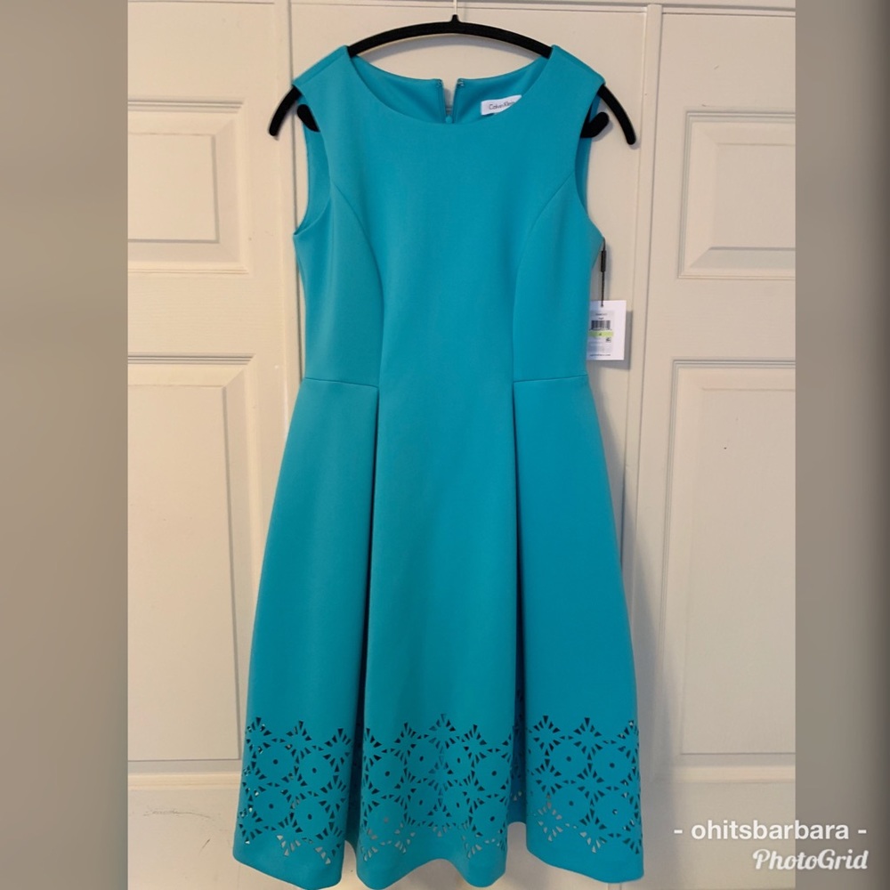 Blue Calvin Klein Scuba dress